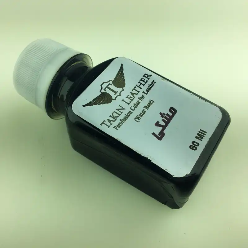 رنگ مشکی چرم تکین مدل حکاکی حجم 60 میلی لیتر