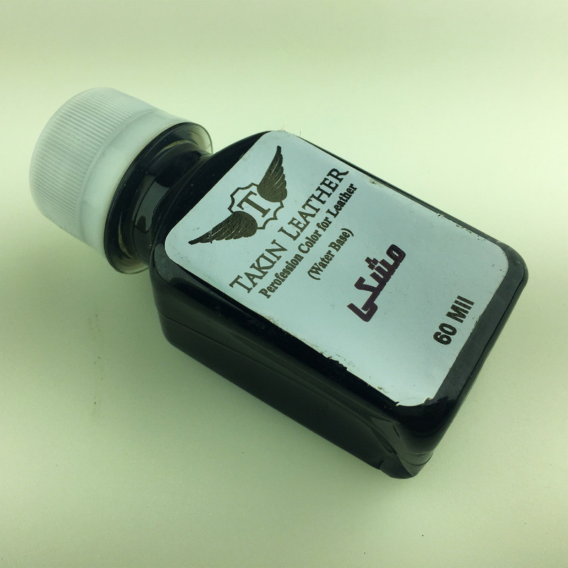 رنگ مشکی چرم تکین مدل حکاکی حجم 60 میلی لیتر