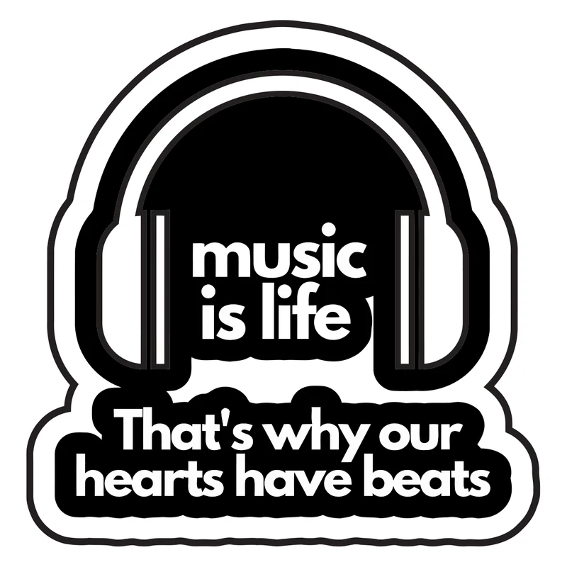 برچسب لپ تاپ پویا مارکت طرح عشق موزیک کد 2426