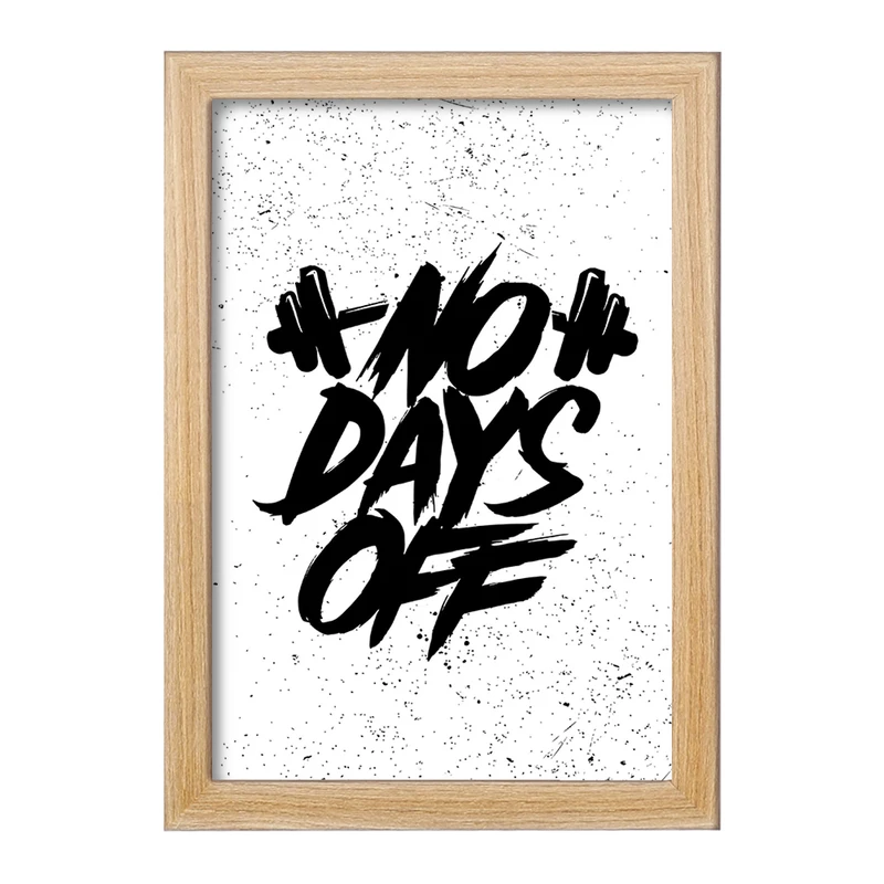 تابلو خندالو مدل No Days Off کد F1518