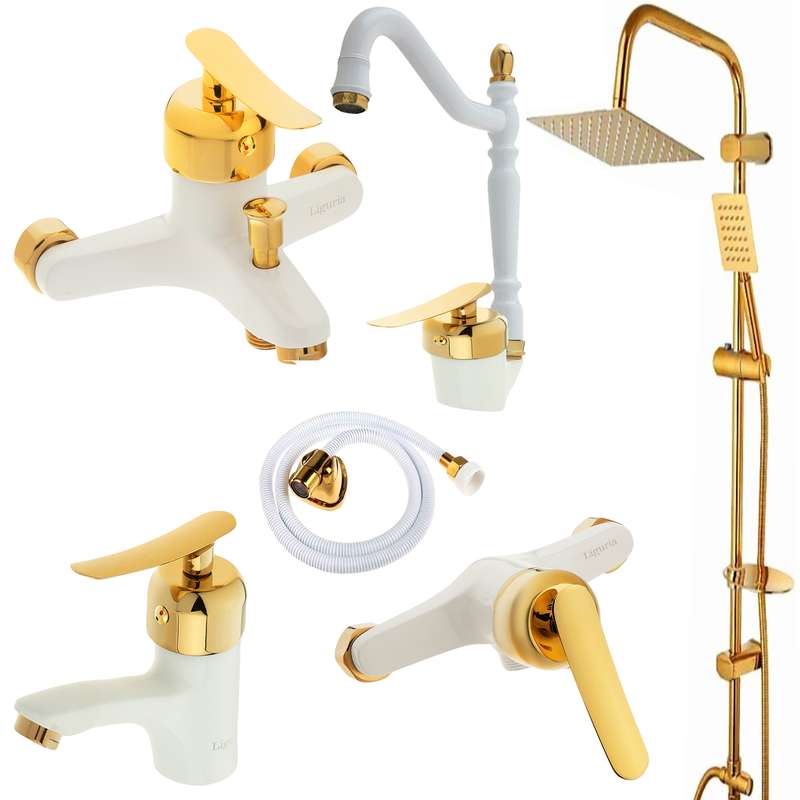 ست شیرآلات لیگوریا مدل 1204 مجموعه 6 عددی