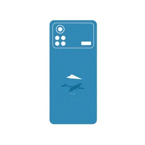 MAHOOT Minimal Paper Airplane Cover Sticker for Xiaomi Poco X4 Pro 5G
