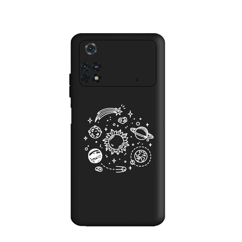 کاور قاب گارد طرح کهکشانی کد a2830 مناسب برای گوشی موبایل شیائومی Poco M4 Pro 4G