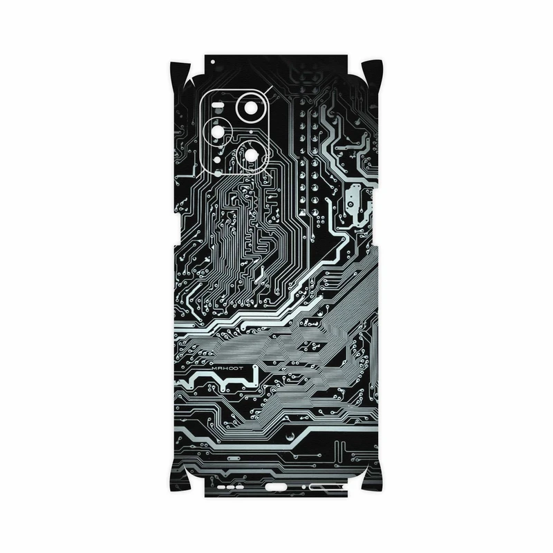 برچسب پوششی ماهوت مدل Black-Printed-Circuit-Board-FullSkin مناسب برای گوشی موبایل اپو Find X3 Pro