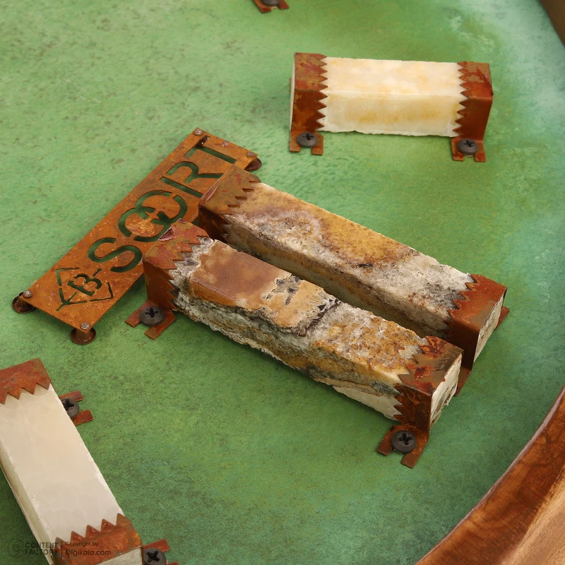 عکس شماره 12 : ساعت دیواری کوارتز بیسورت طرح شفق کریستال کد 66