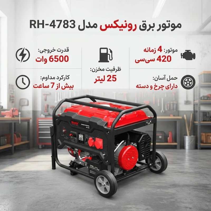 عکس شماره 2 : موتور برق رونیکس مدل rh-4783
