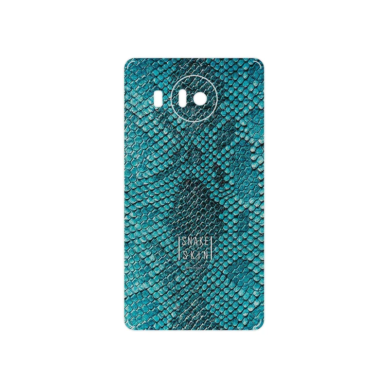 برچسب پوششی ماهوت مدل Blue Snake Skin مناسب برای گوشی موبایل مایکروسافت Lumia 950 XL