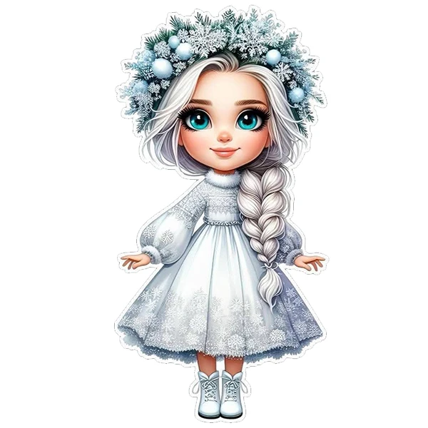   استیکر پارچه و لباس پاد آفرین طرح دختر کد 4027
