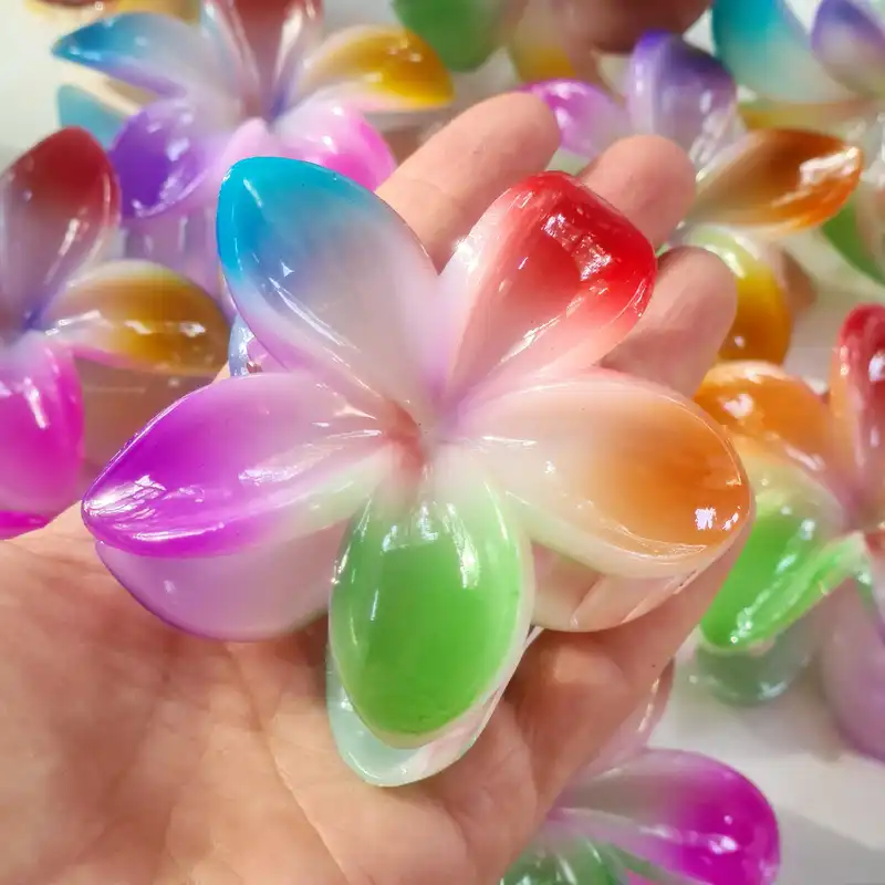 کلیپس مو زنانه مدل گل پلومریا brg 1440