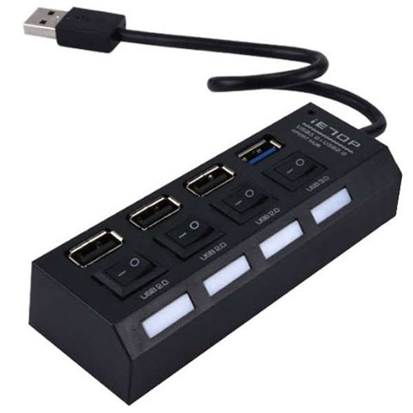 هاب 4 پورت USB3.0 آی ای تاپ مدل U32-02 هاب 4 پورت USB3.0 آی ای تاپ مدل U32-02