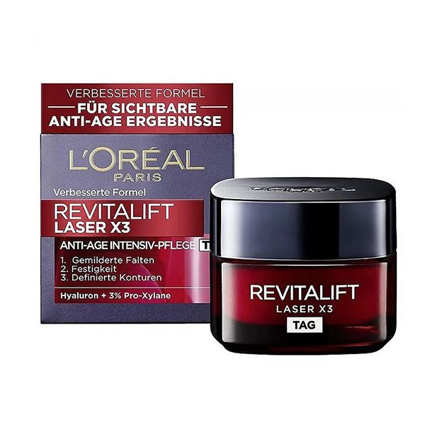 کرم ضد چروک روز لورآل مدل Revitalift Laser X3 حجم 50 میلی لیتر