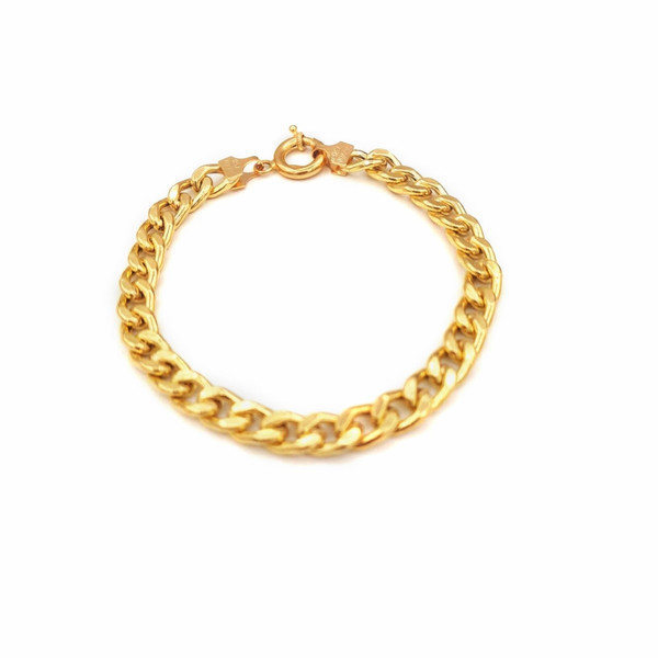 دستبند طلا 18 عیار زنانه مدل حلقه ای