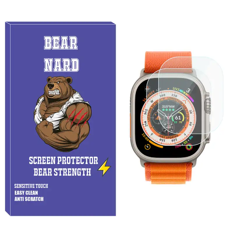 محافظ صفحه نمایش شیشه‌ای برنارد مدل SH-BR مناسب برای ساعت هوشمند الترا HW8 بسته دو عددی