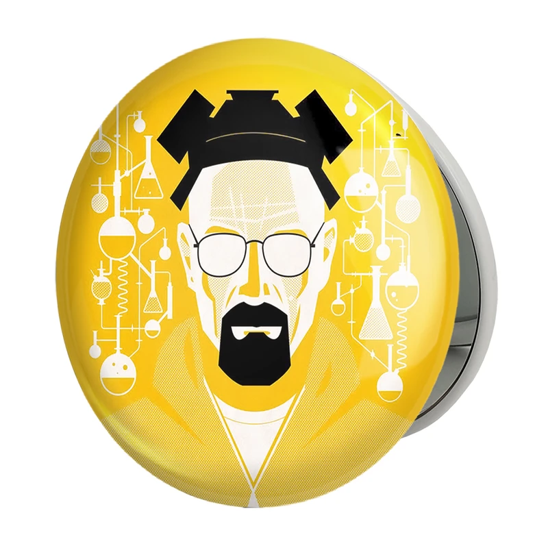 آینه جیبی خندالو طرح سریال بریکینگ بد Breaking Bad مدل تاشو کد 13289 