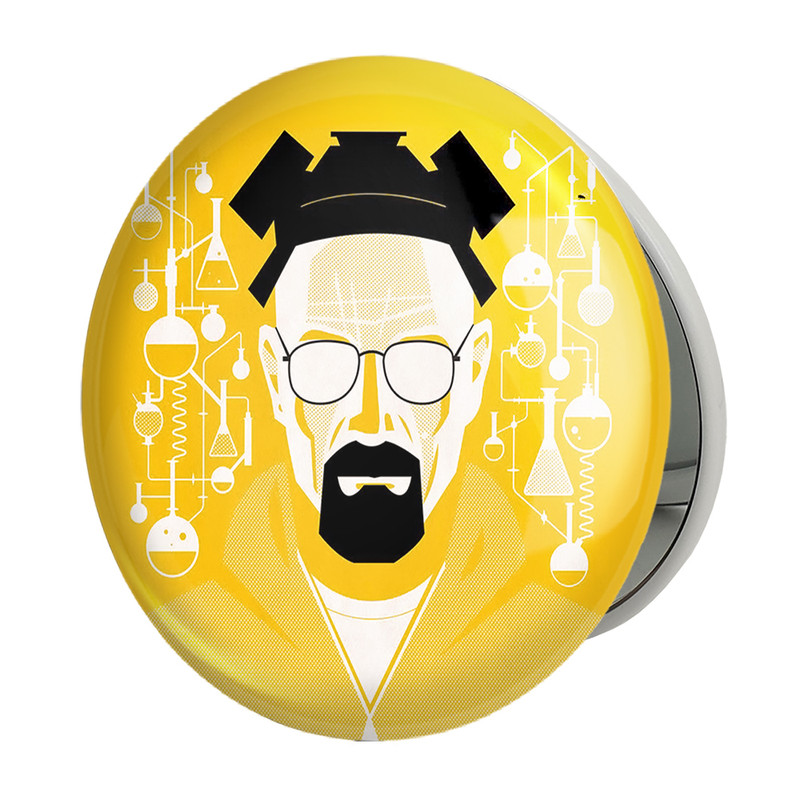 آینه جیبی خندالو طرح سریال بریکینگ بد Breaking Bad مدل تاشو کد 13289 
