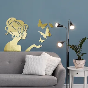 آینه پلکسی گلس تاقوک مدل Butterfly girl