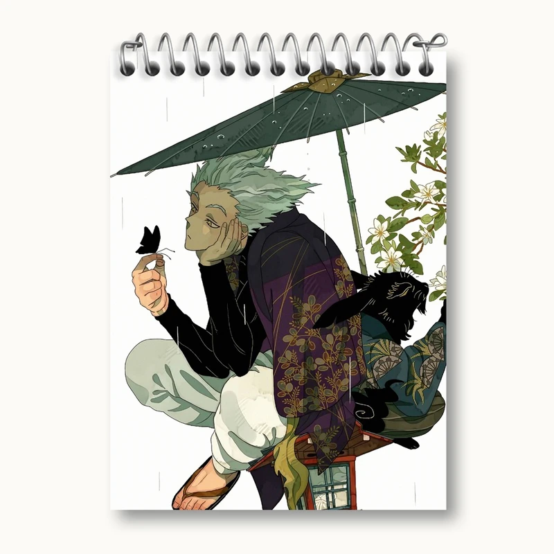 دفتر یادداشت 50 برگ خندالو مدل گارو انیمه مرد تک مشتی One Punch Man کد 11353