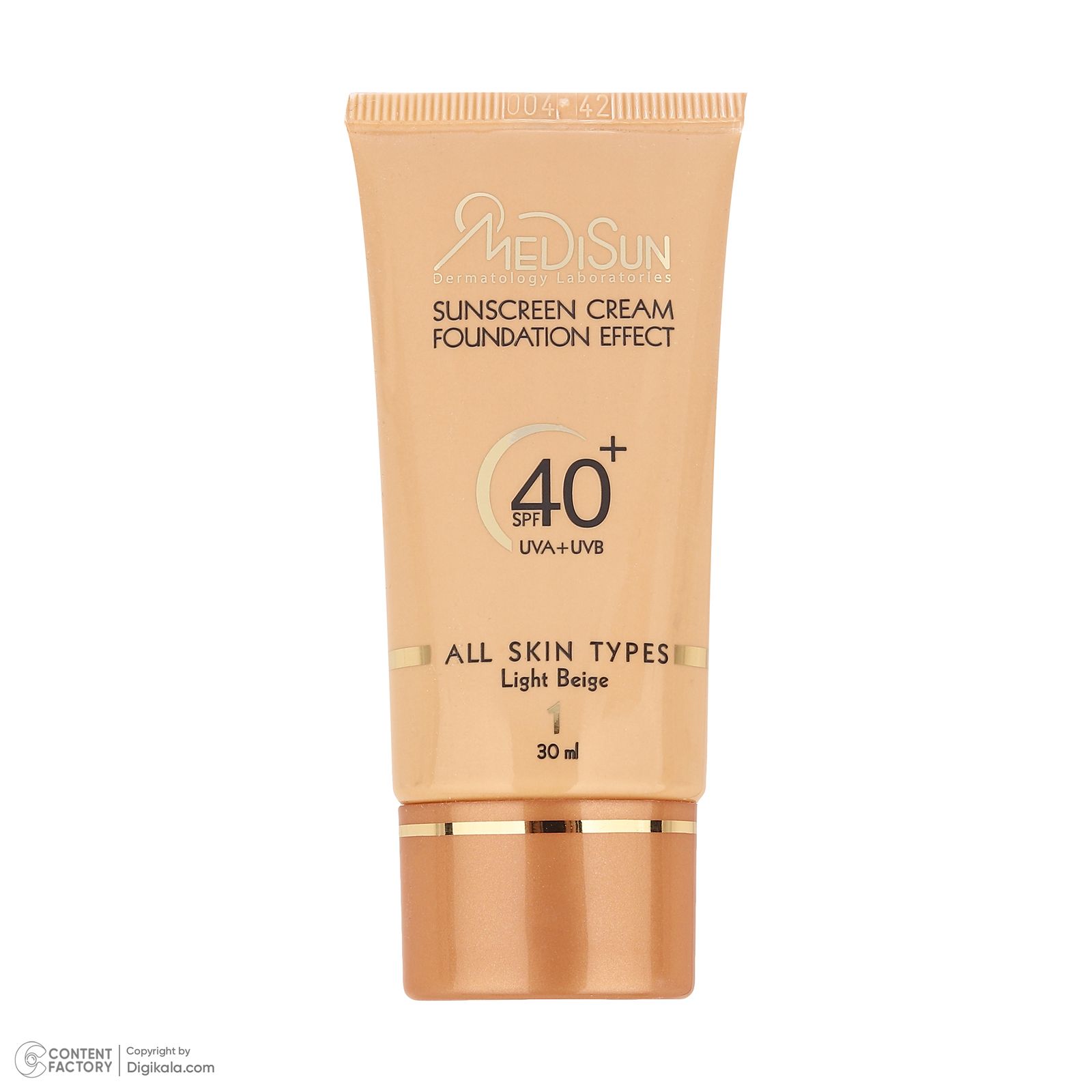 کرم پودر مدیسان مدل For All Skin SPF40 Light Beige حجم بژ روشن میلی لیتر -  - 4
