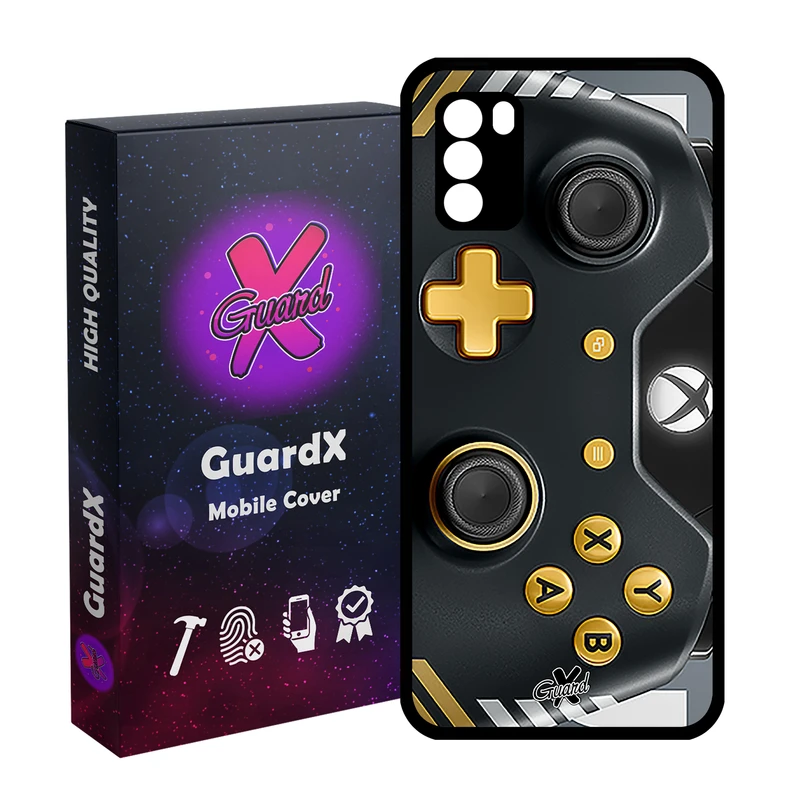 کاور گارد ایکس طرح XBox Conroller مدل Glass10090 مناسب برای گوشی موبایل شیائومی Poco M3