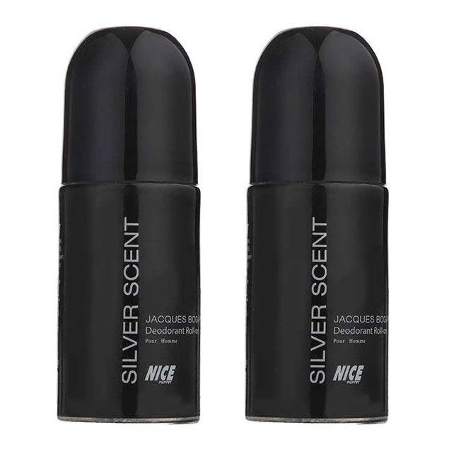  رول ضد تعریق مردانه نایس پاپت مدل silver scent حجم 60 میلی لیتر مجموعه دو عددی 