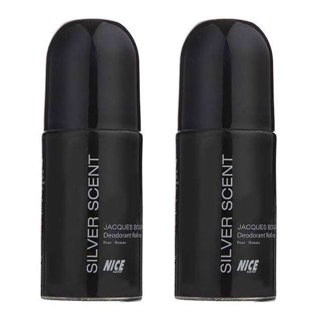 رول ضد تعریق مردانه نایس پاپت مدل silver scent حجم 60 میلی لیتر مجموعه دو عددی