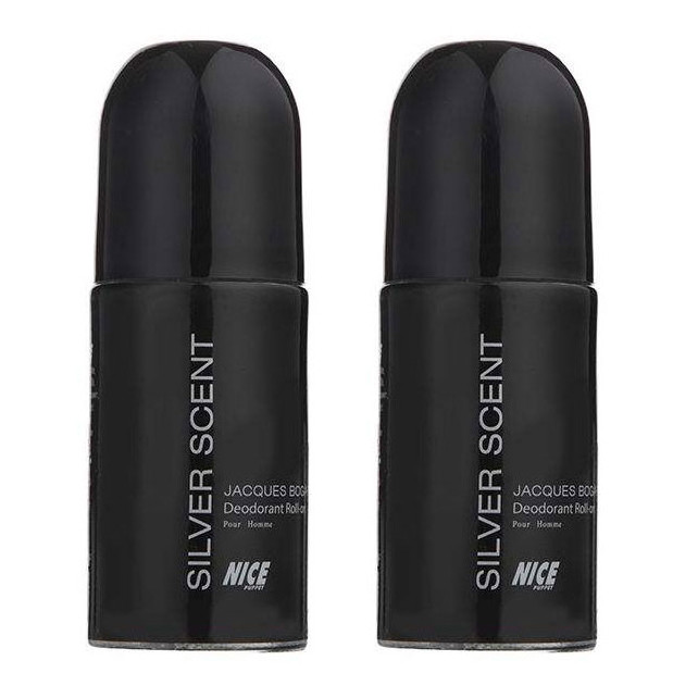 رول ضد تعریق مردانه نایس پاپت مدل silver scent حجم 60 میلی لیتر مجموعه دو عددی