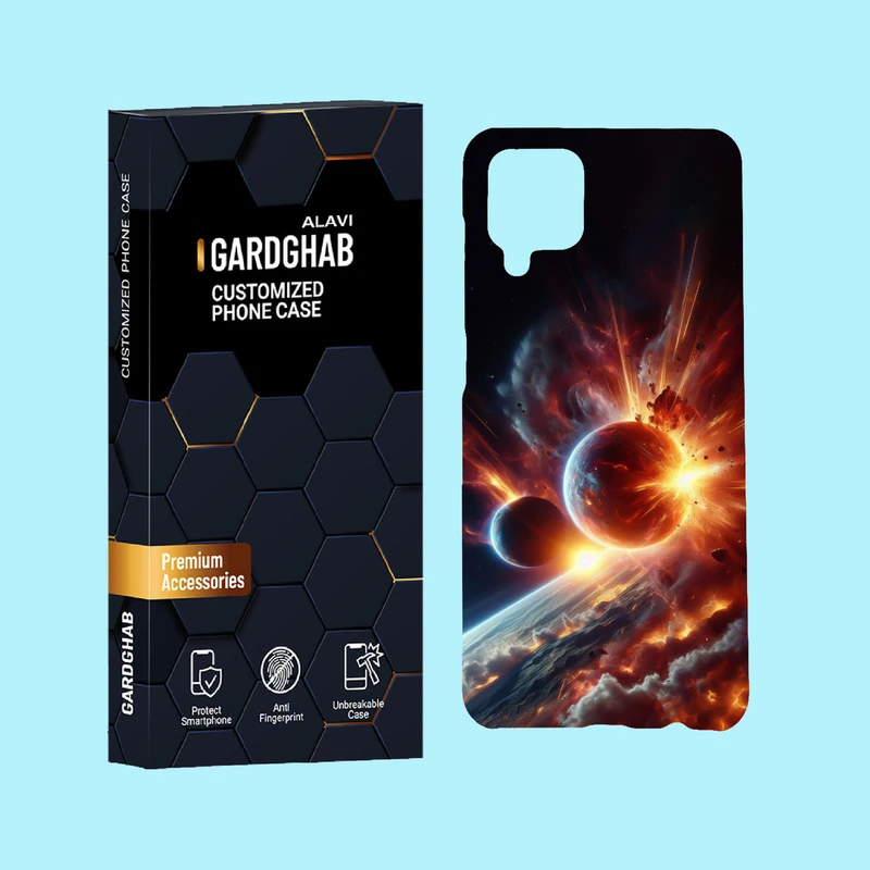کاور گارد قاب علوی مدل کهکشان مناسب برای گوشی موبایل سامسونگ Galaxy A12