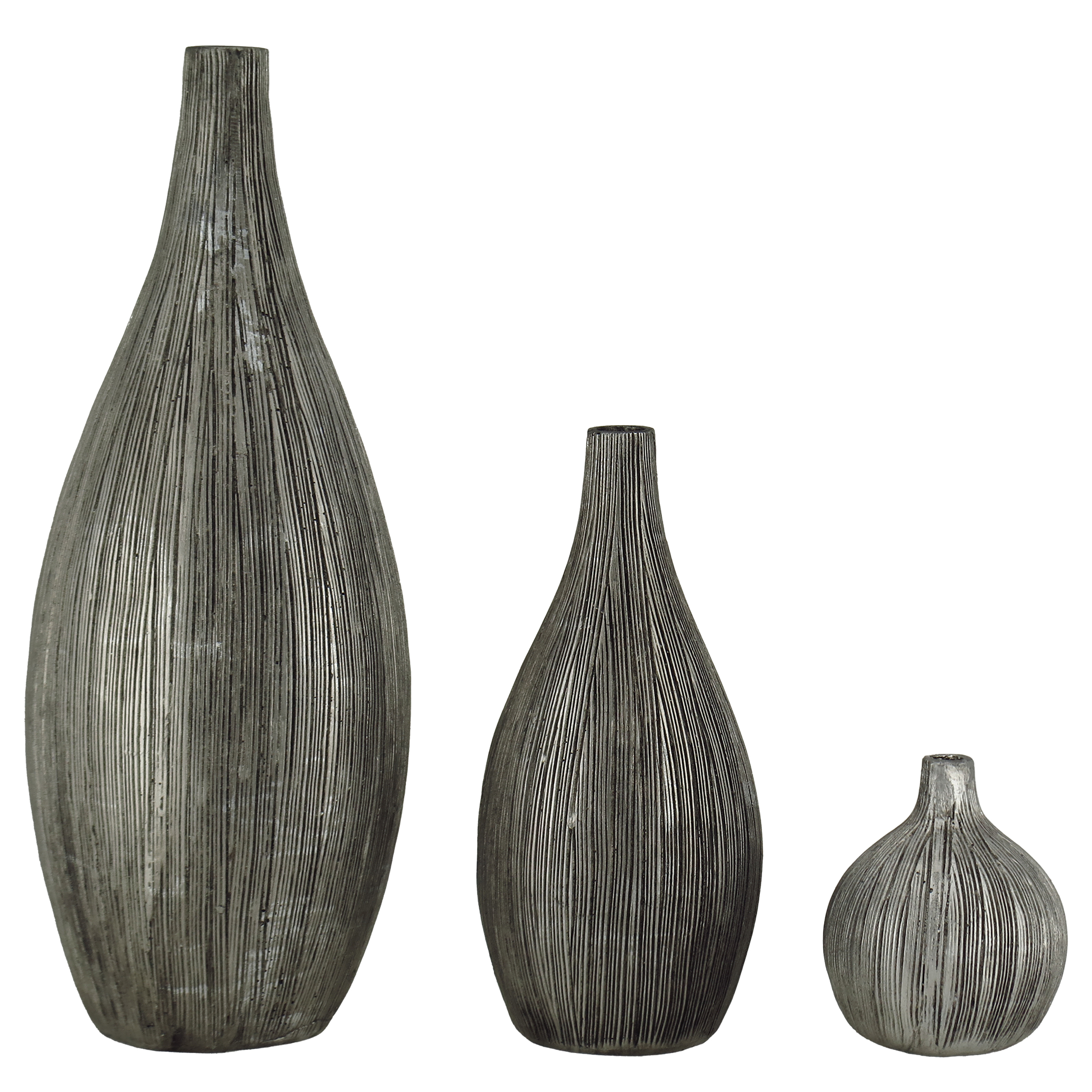 گلدان دکوری مدل PE-NZ076 مجموعه 3 عددی