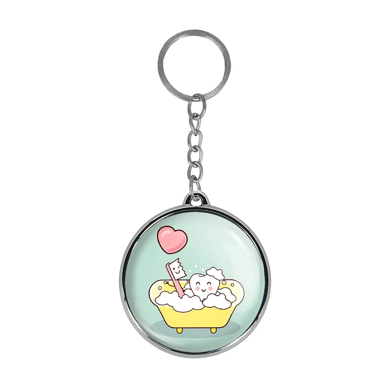 جاکلیدی خندالو طرح دندان و دندان پزشکی کودکانه مدل دوطرفه کد 3678236771