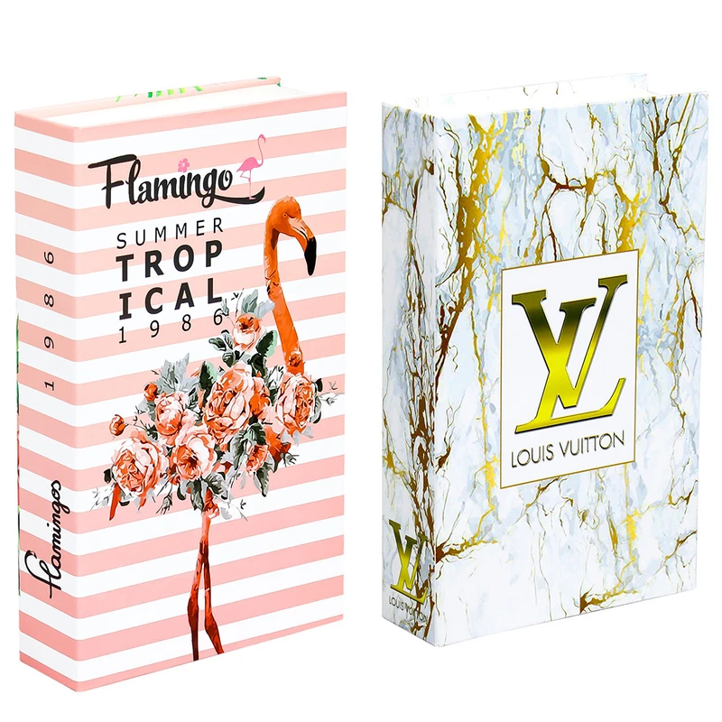 جعبه دکوری مدل کتاب کد FLMNGO WHT LV 214 مجموعه دو عددی