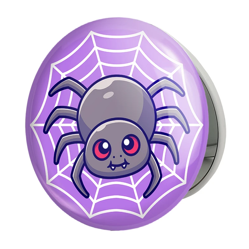 آینه جیبی خندالو طرح حیوانات بامزه عنکبوت مدل تاشو کد 29631