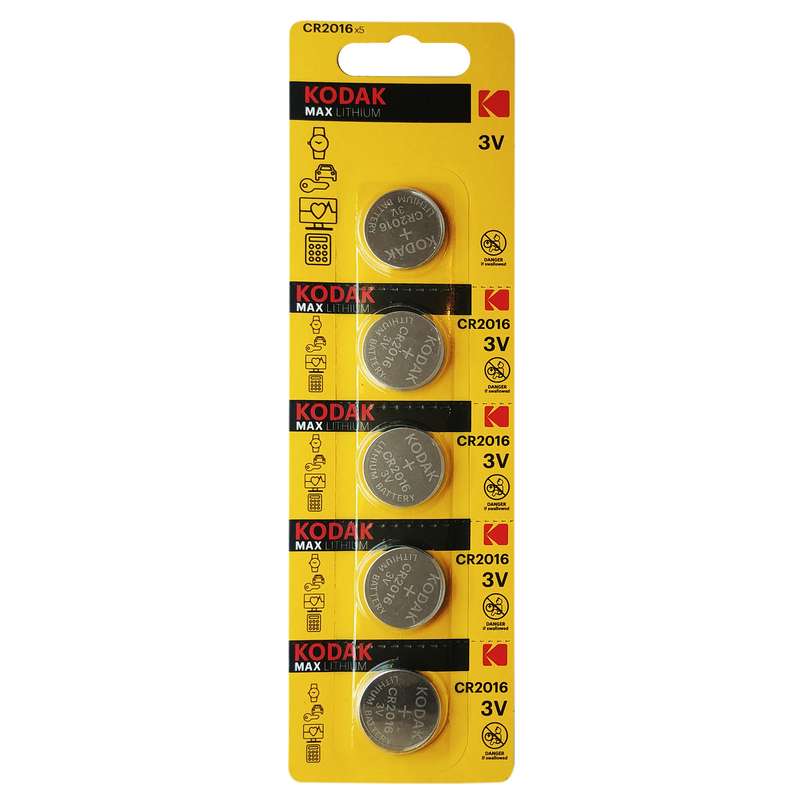 باتری سکه ای کداک مدل 2016 بسته 5 عددی