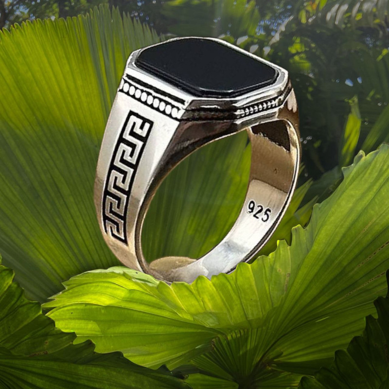 انگشتر نقره مردانه مدل اسپورت RZZDEH-042