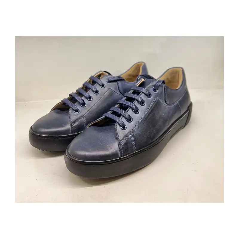 کفش روزمره زنانه سرزمین چرم کد 141737 رنگ سرمه ای