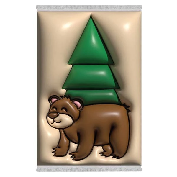 فرش پارچه‌ای دفه مدل فرشینه طرح فانتزی کد 8006