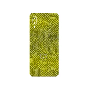 MAHOOT Yellow Snake Skin Cover Sticker for Samsung Galaxy A02