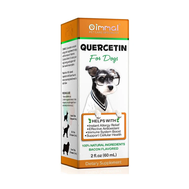 مکمل کوئرستین سگ اویمال مدل قطره وزن 60 گرم