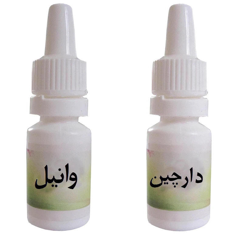 اسانس شمع مدل دارچين و وانيل حجم 10 ميلي گرم بسته 2 عددي