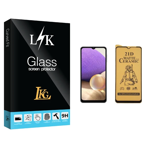 محافظ صفحه نمایش سرامیکی ال کا جی مدل LK Glass مناسب برای گوشی موبایل سامسونگ Galaxy A32