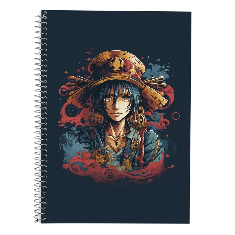 دفتر زبان 50 برگ مدوپد مدل سه خط طرح وان پیس One Piece کد DF11767