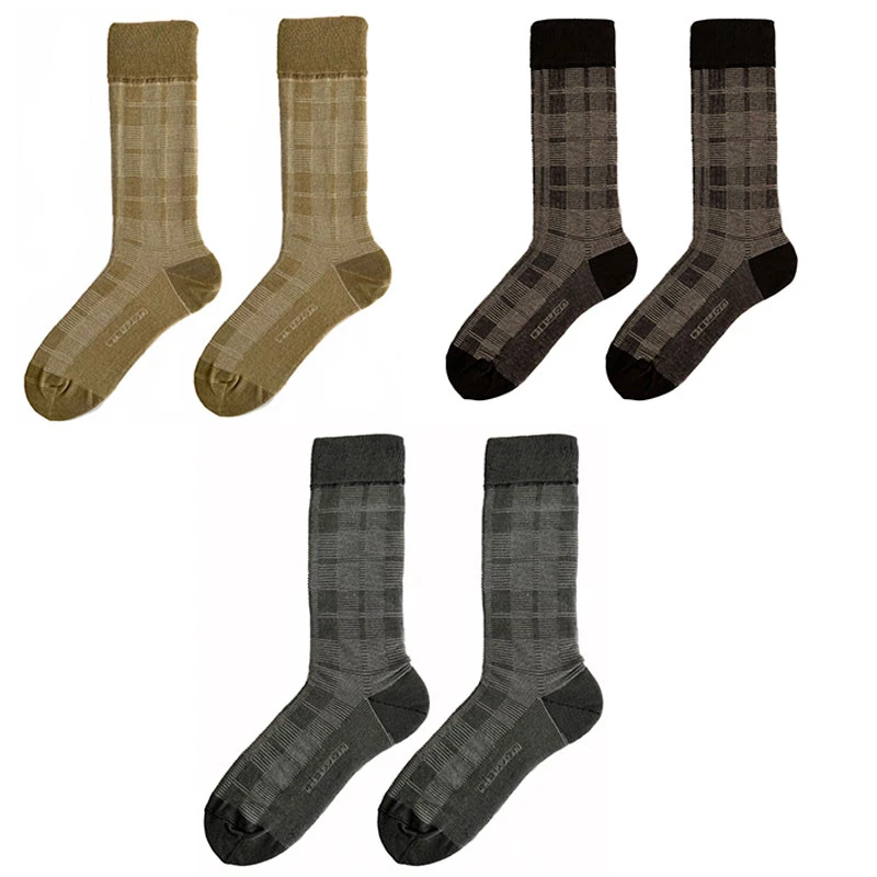 جوراب مردانه ال سون مدل ژاکارد چهار خانه کد PH971 مجموعه 3 عددی