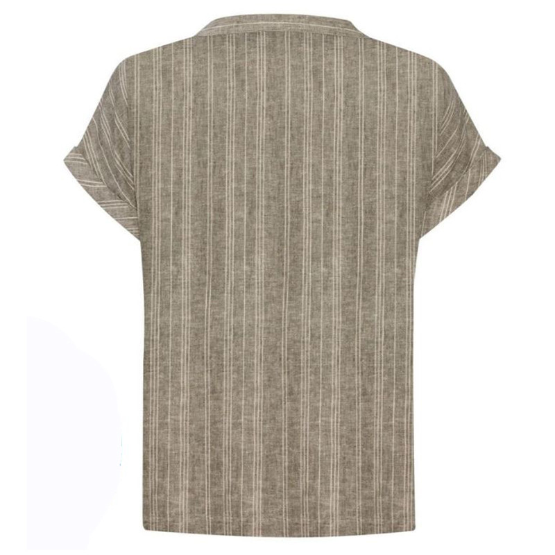 بلوز آستین کوتاه زنانه اسمارا مدل لینن کد 18404484