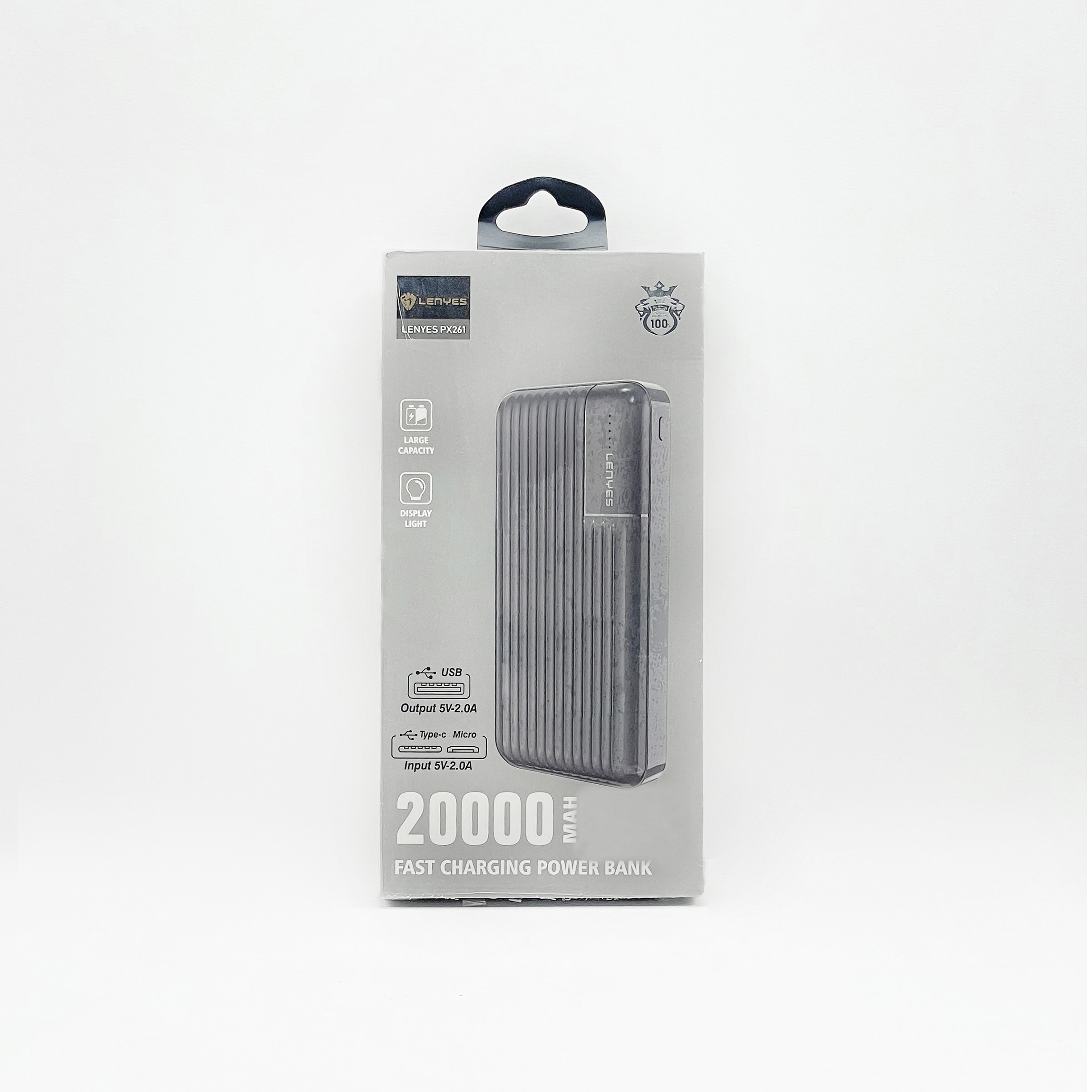 پاوربانک لنیز مدل px186 ظرفیت 20000 میلی آمپر ساعت