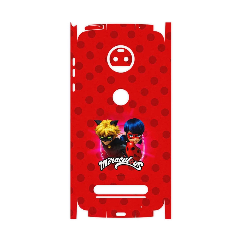 برچسب پوششی ماهوت مدل Ladybug and Cat Noir-FullSkin مناسب برای گوشی موبایل موتورولا Moto Z2 Force
