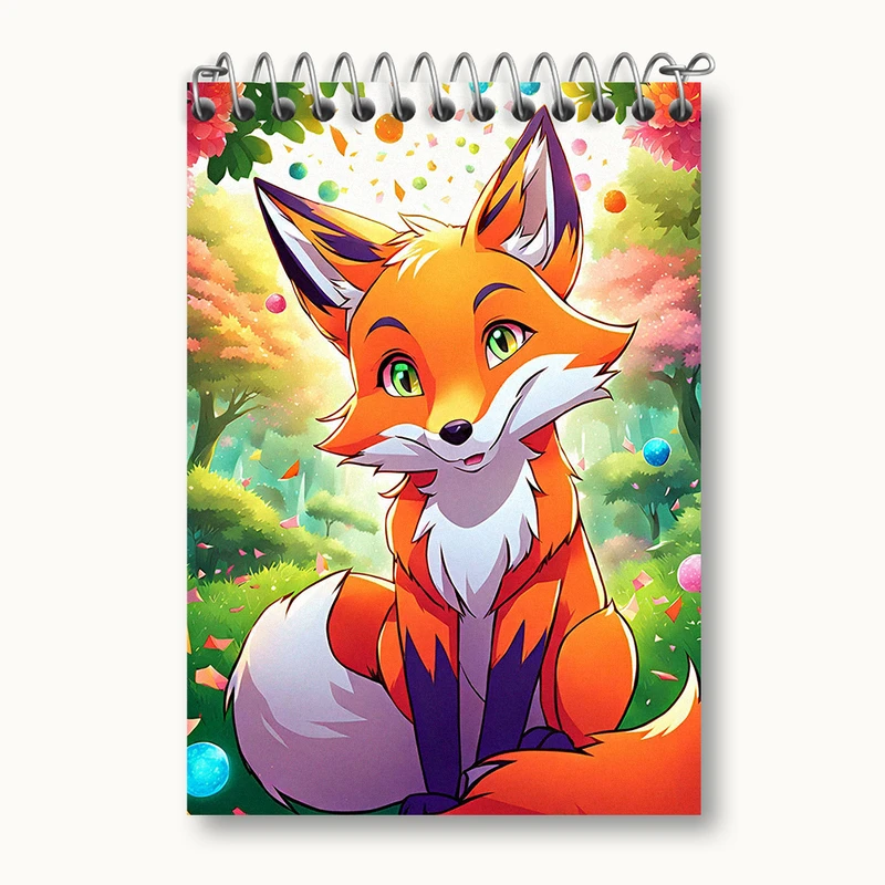 دفتر یادداشت 50 برگ خندالو طرح روباه بامزه کد N1911