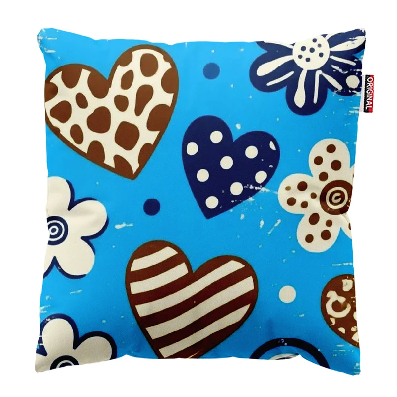 کوسن پاد آفرین طرح قلب کد 1596 سایز 30*30 سانتی متر