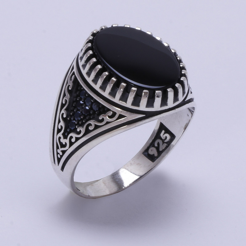 انگشتر نقره مردانه مدل GTA-486