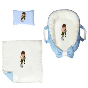 سرویس خواب سه تکه نوزاد ناریکو مدل گارد محافظ دار طرح بن تن کد 0219