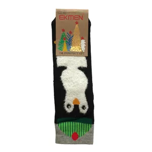 جوراب ساق بلند دخترانه اکمن رک مدل حوله ای ترمز دار edh