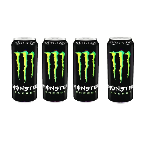 نوشیدنی انرژی زا مانستر حجم 500 میلی لیتر بسته 4 عددی